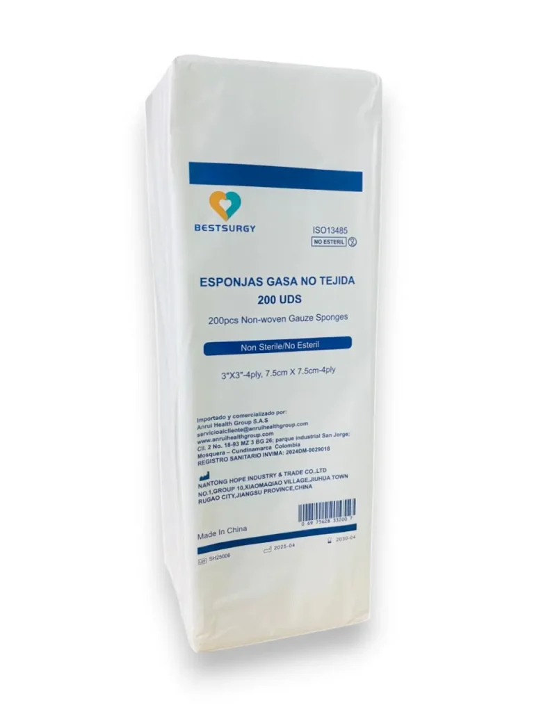 GASA NO TEJIDA, NO ESTERIL BESTSURGY 3X3 4PLY TACOX200